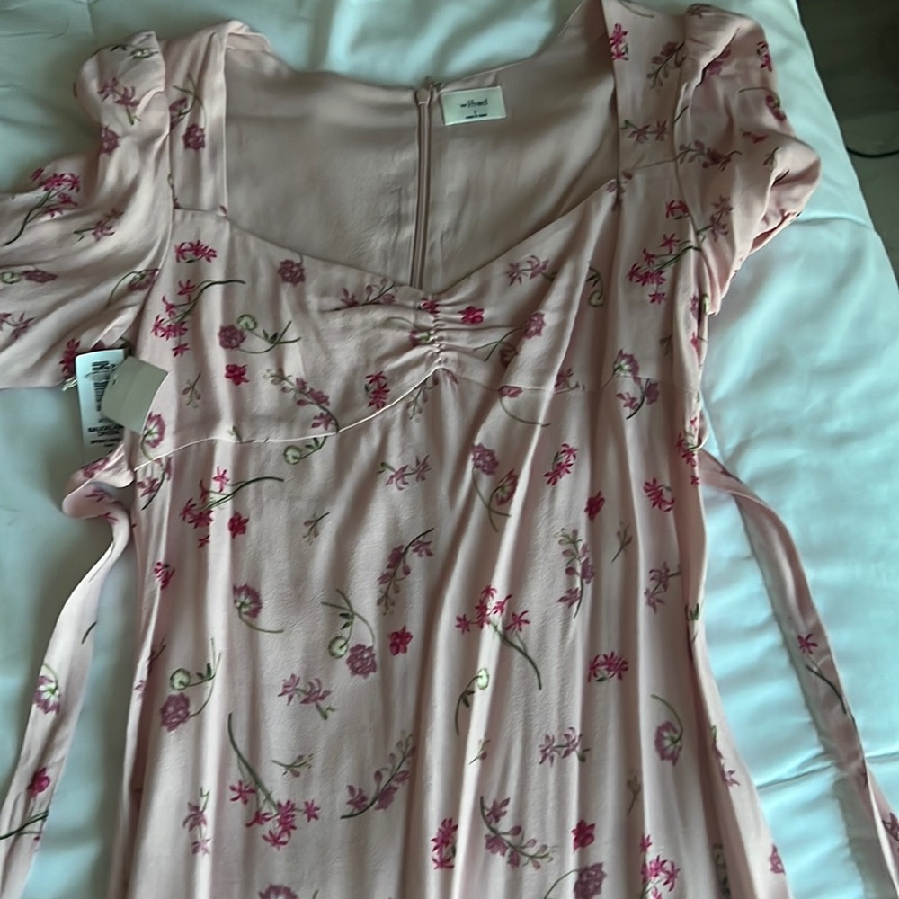 ARITZIA • WILFRED baudelaire spring medley pink floral dress 2 - Picture 2 of 4